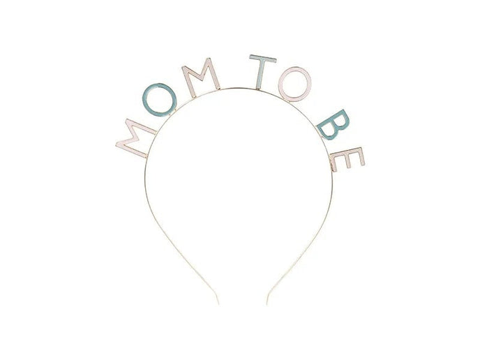 Feestbazaar Diadeem 'Mom To Be' Blauw / Roze