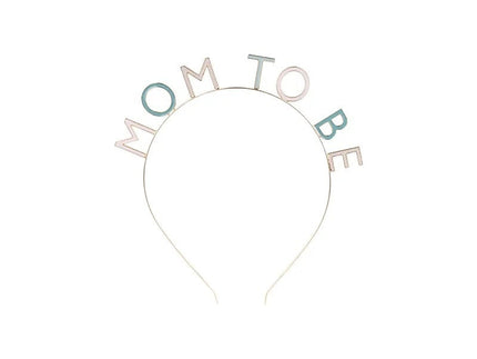 Feestbazaar Diadeem 'Mom To Be' Blauw / Roze