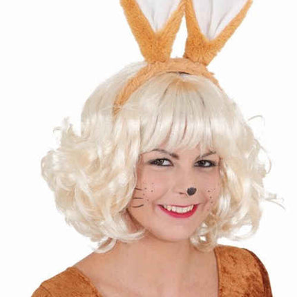 Feestbazaar Diadeem Paashaas Oren Fluffy