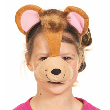 Feestbazaar Dierenmasker Aap met geluid