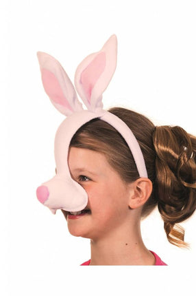 Feestbazaar Dierenmasker Konijn met geluid