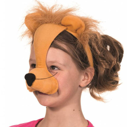 Feestbazaar Dierenmasker Leeuw met geluid