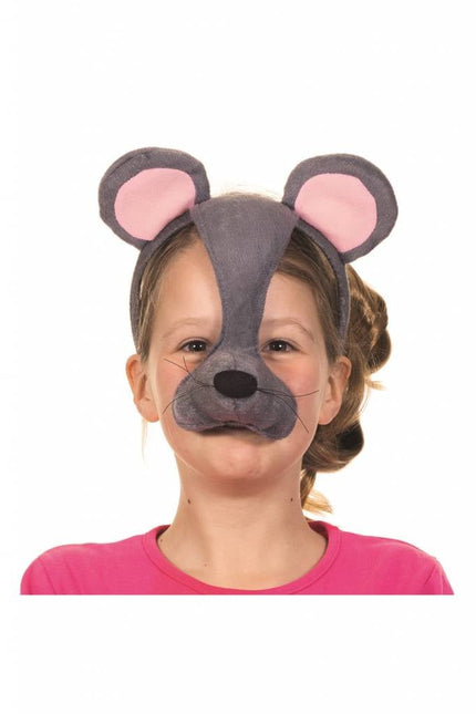 Feestbazaar Dierenmasker Muis met geluid