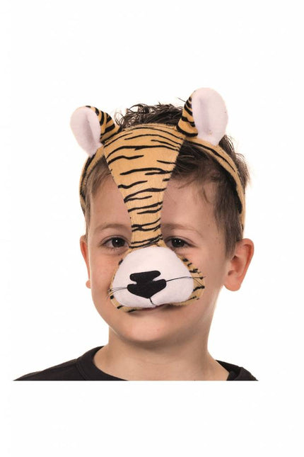 Feestbazaar Dierenmasker Tijger met geluid