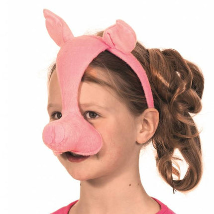 Feestbazaar Dierenmasker varken met geluid