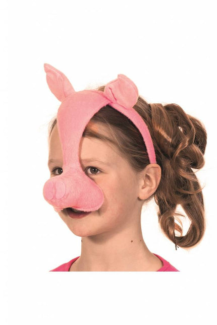 Feestbazaar Dierenmasker varken met geluid