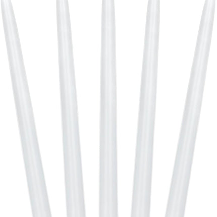 Feestbazaar Dinerkaarsen Wit Mat 24cm (10st)