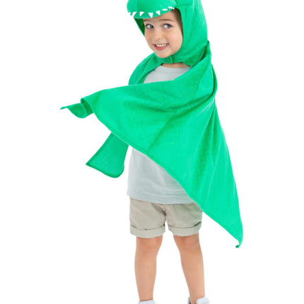Feestbazaar Dino Cape Kind Groen Deluxe