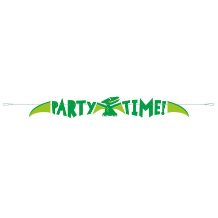 Feestbazaar Dino Letterslinger Party Time 1,53m