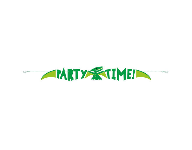 Feestbazaar Dino Letterslinger Party Time 1,53m