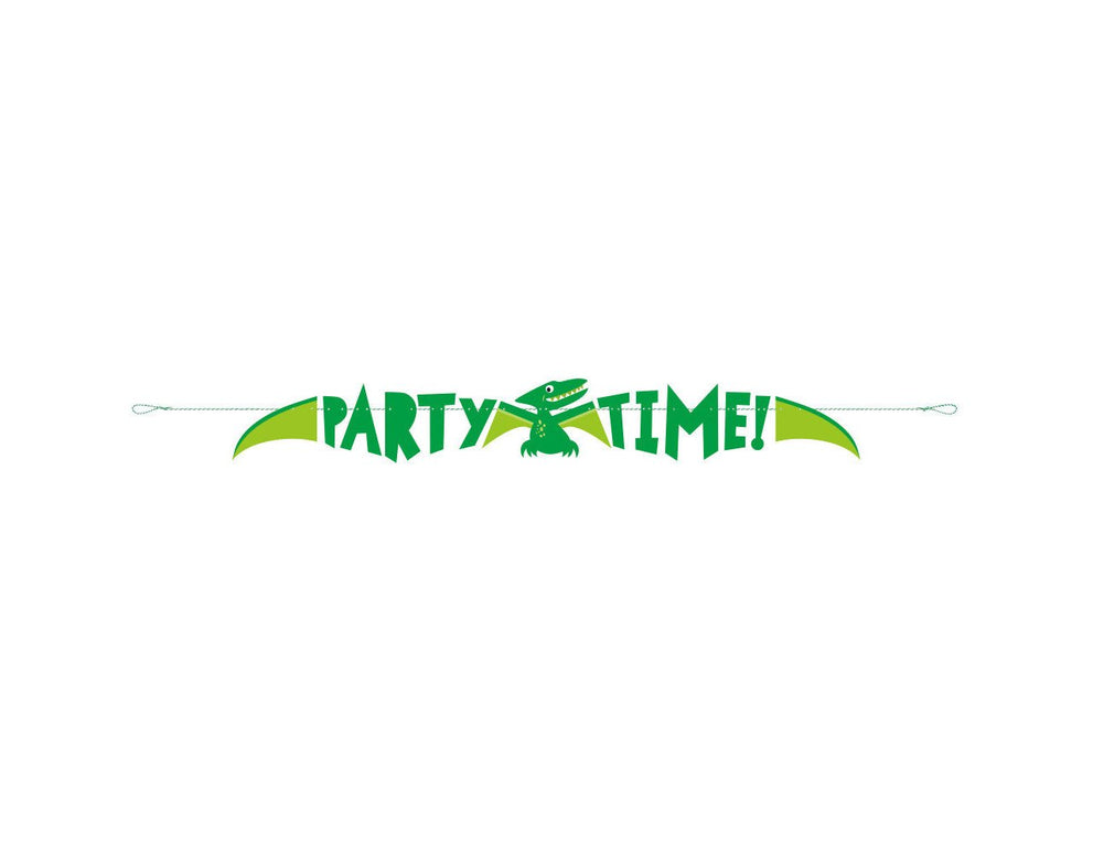 Feestbazaar Dino Letterslinger Party Time 1,53m