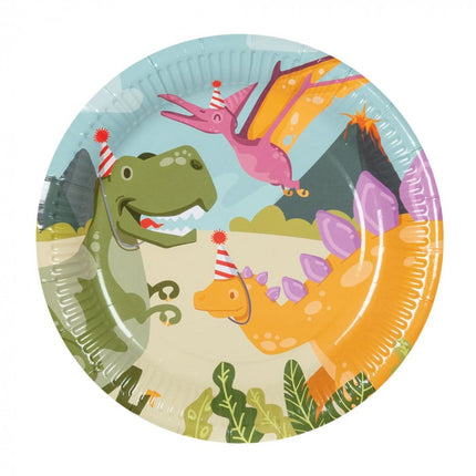 Feestbazaar Dino Party Bordjes  (10st)