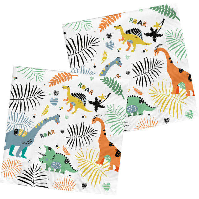 Feestbazaar Dino Servetten Roar Kind (20st)