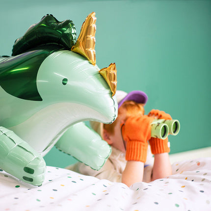 Feestbazaar Dino Triceratops Folieballon 93cm