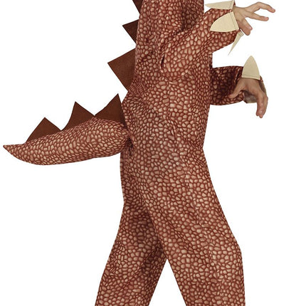Feestbazaar Dinosaurus Onesie Kind Bruin