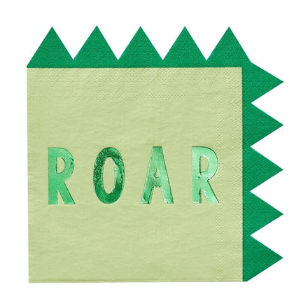 Feestbazaar Dinosaurus Servetten gevorm Roar (16st)