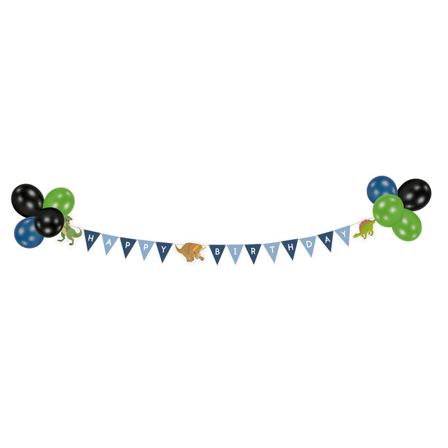 Feestbazaar Dinosaurus Slinger Set met Ballonnen