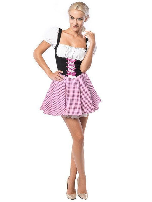 Feestbazaar Dirndl Eva Roze/Bruin Kort