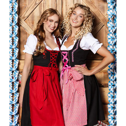 Feestbazaar Dirndl Frau Fischer Rood