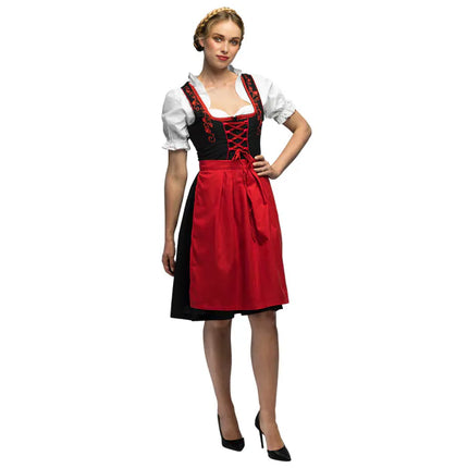 Feestbazaar Dirndl Frau Fischer Rood