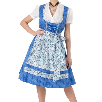 Feestbazaar Dirndl Jurk Heike Blauw