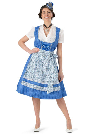 Feestbazaar Dirndl Jurk Heike Blauw