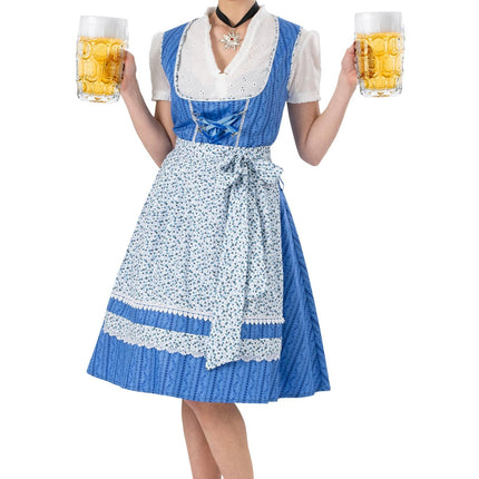 Feestbazaar Dirndl Jurk Heike Blauw
