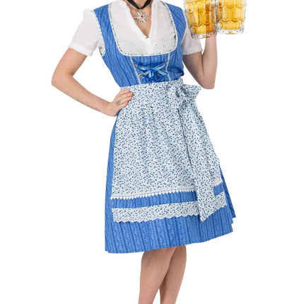 Feestbazaar Dirndl Jurk Heike Blauw