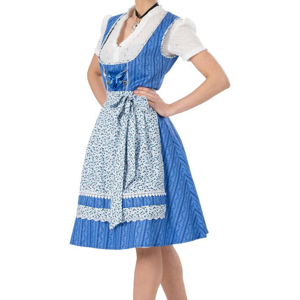 Feestbazaar Dirndl Jurk Heike Blauw