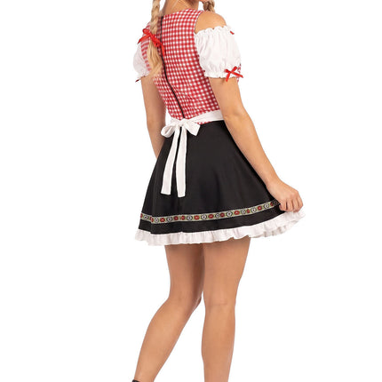 Feestbazaar Dirndl Lotte Rood Geruit