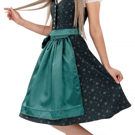 Feestbazaar Dirndl Met Schort Groen Midi