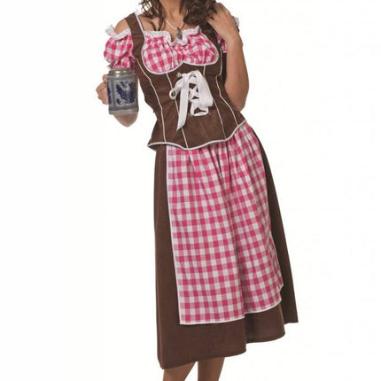 Feestbazaar Dirndl suedine roze
