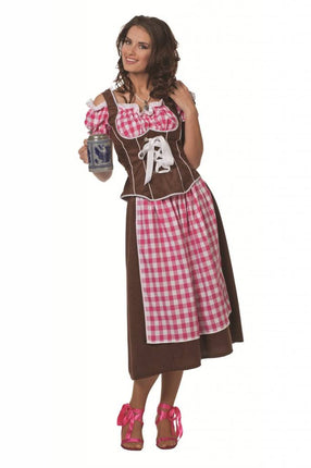 Feestbazaar Dirndl suedine roze