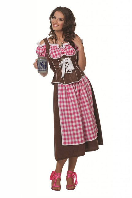 Feestbazaar Dirndl suedine roze