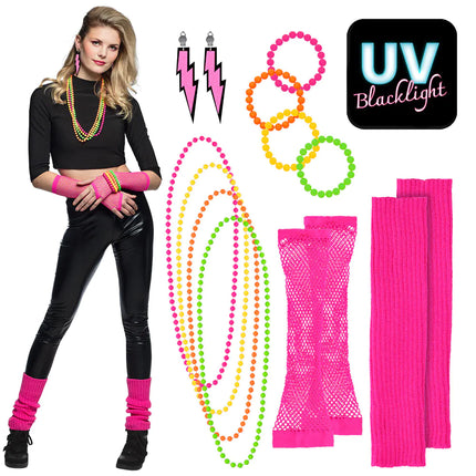 Feestbazaar Disco 80's Party Accessoires Set