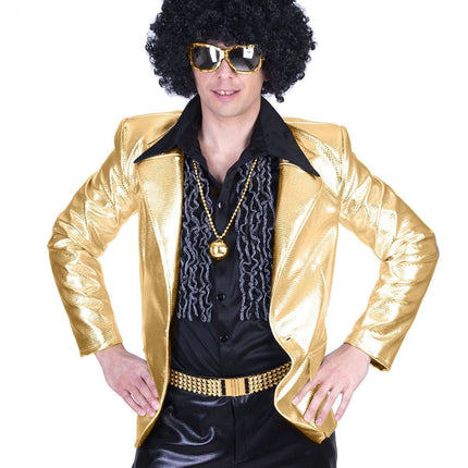 Feestbazaar Disco colbert goud man
