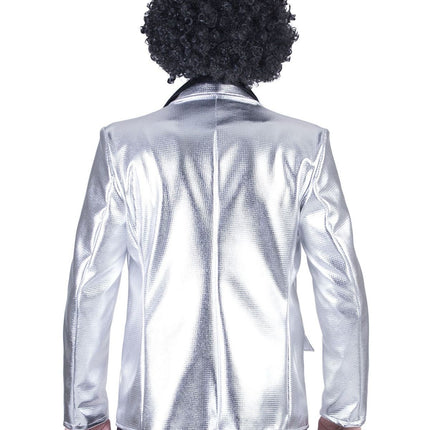 Feestbazaar Disco colbert zilver man