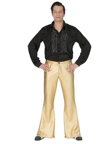 Feestbazaar Disco Fever Broek Goud Heren