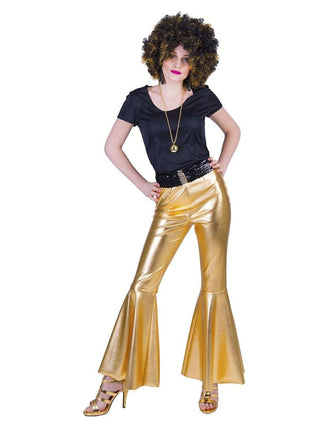 Feestbazaar Disco Fever Flarepants Goud Dames