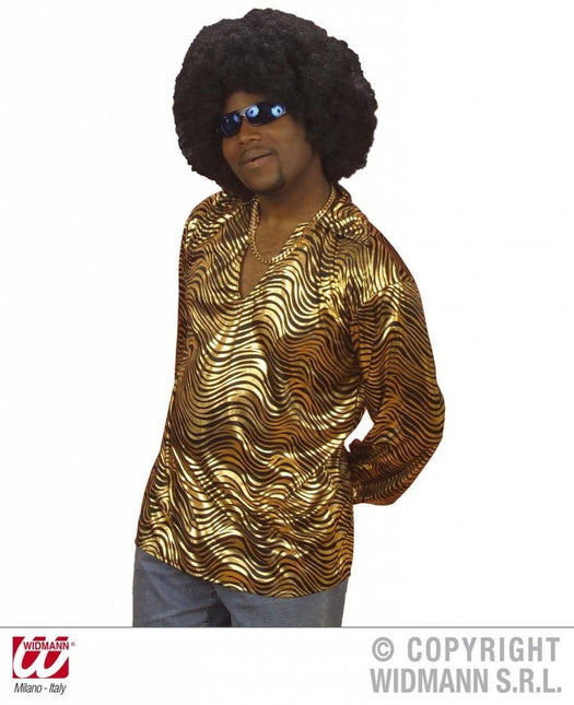 Feestbazaar Disco fever shirt goud