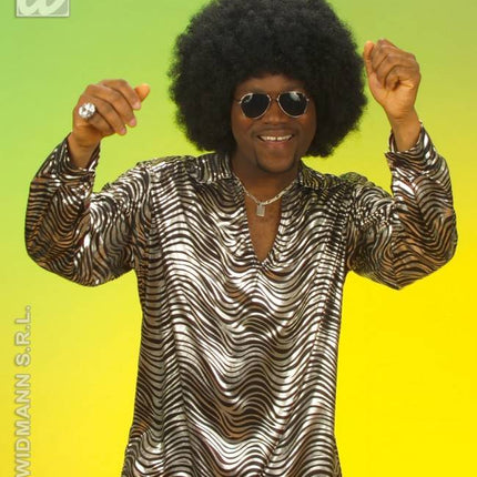 Feestbazaar Disco fever shirt zilver