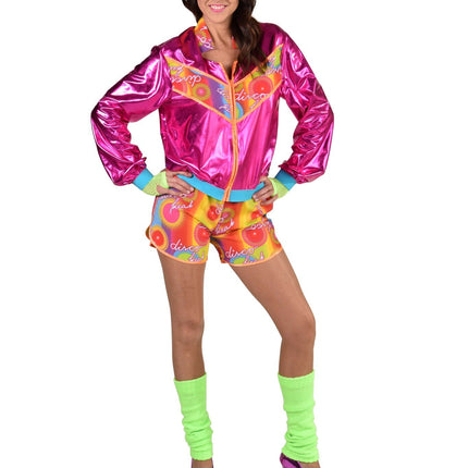 Feestbazaar Disco Freak Outfit Dames Pink Premium