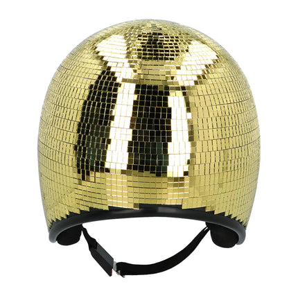 Feestbazaar Disco Helm 70s Goud
