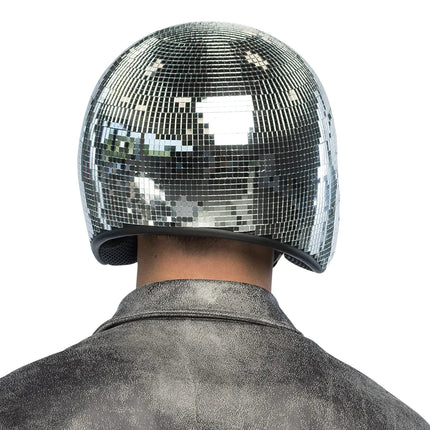 Feestbazaar Disco Helm 70s Zilver