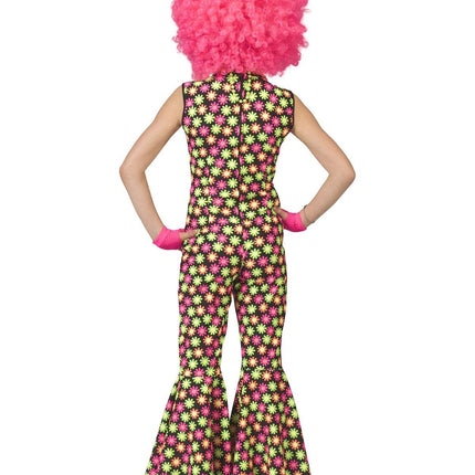 Feestbazaar Disco Jumpsuit Kind Flower