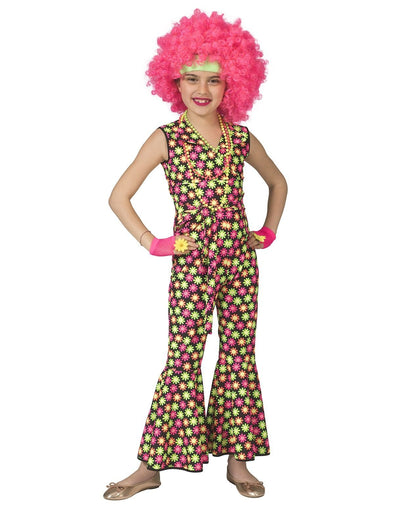 Feestbazaar Disco Jumpsuit Kind Flower