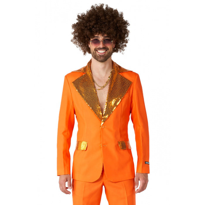 Feestbazaar Disco Pak Oranje Party Suitmeister