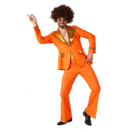 Feestbazaar Disco Pak Oranje Party Suitmeister