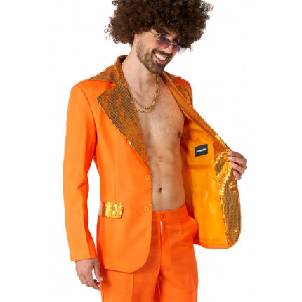 Feestbazaar Disco Pak Oranje Party Suitmeister