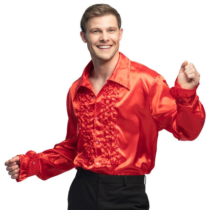 Feestbazaar Disco Shirt Man Rood